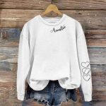 Auntie Gift Custom Her Children's Names - Personalized Sweatshirt - Image 4