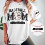 Baseball Mom Like A Normal Mom But Louder Prouder Custom Name - PersonalizedOne Size Shirt