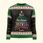 Christmas Movie Watching Sweater - Personalized Ugly Sweater - Image 3