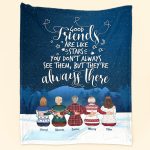 Good Friends & Family Look Like Stars - Personalized Friend Blanket Big Size