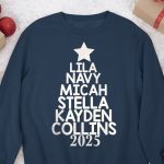 Our Family Christmas Tree 2025 - Personalized SweatShirt - Image 4