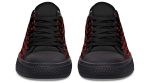 Barbell Pattern Black Low-Top Sneakers - Fitness & Weightlifting Print - Image 4