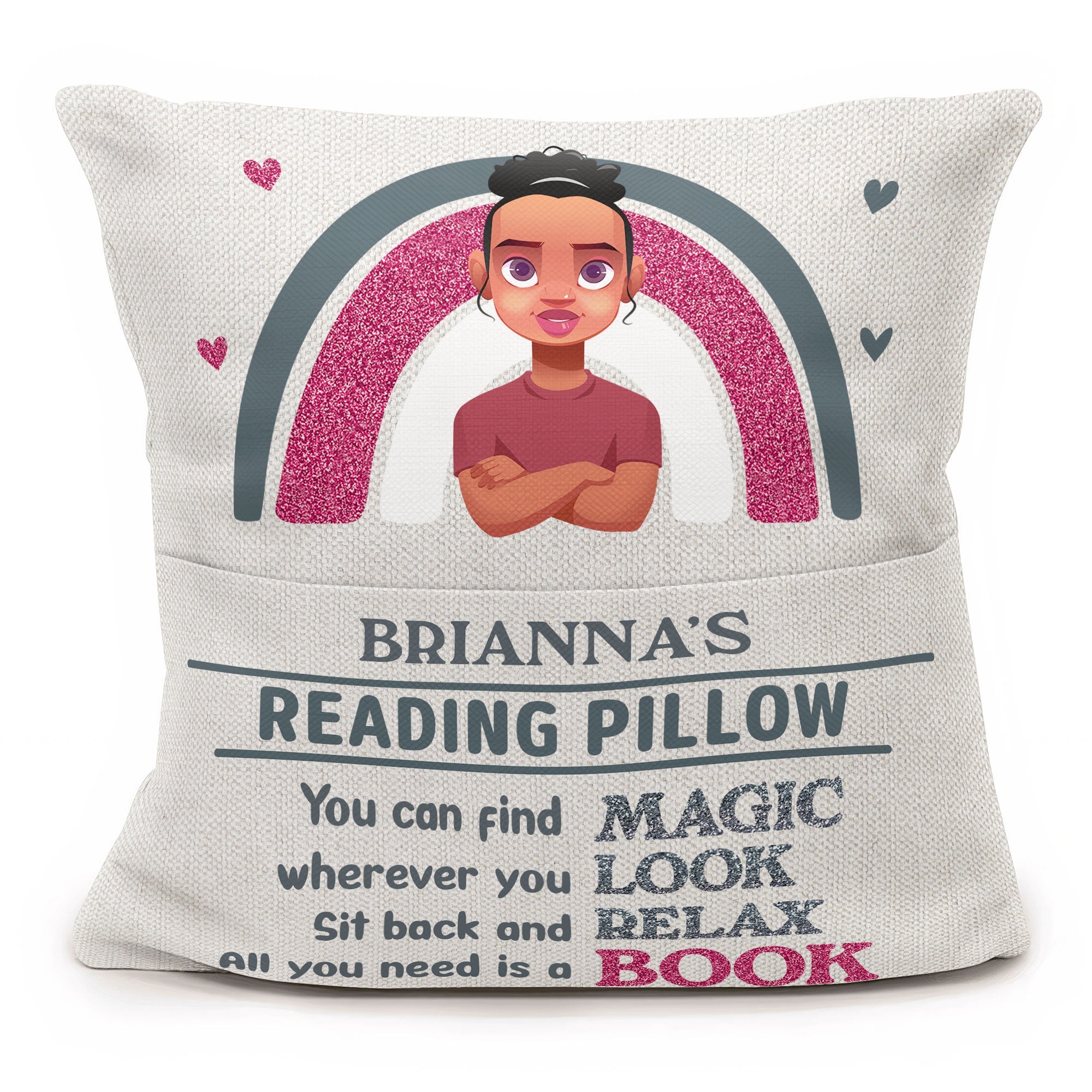 All-You-Need-Is-A-Book-Personalized-Pocket-Pillow_1.jpg All You Need Is A Book - Personalized Pocket Pillow (Insert Included) - Image 1