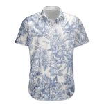 Bigfoot Alien Dragon Dinosaur Wolf Toile De Jouy - Personalized Hawaiian Shirt - Image 4