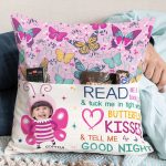 Book And Butterfly Kisses - Personalized Photo Pocket Pillow (Insert Included) - Image 2