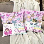 Book And Butterfly Kisses - Personalized Photo Pocket Pillow (Insert Included) - Image 4