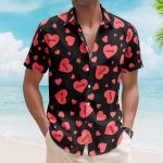 Custom Heart With Name Vintage Aloha Valentine's Day Gift - Custom Hawaiian Shirts - Image 4