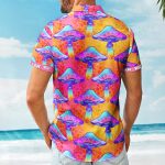Custom Name With Poisonous Mushroom Pattern - Custom Hawaiian Shirts - Image 3