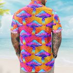 Custom Name With Poisonous Mushroom Pattern - Custom Hawaiian Shirts - Image 4