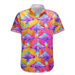 Custom Name With Poisonous Mushroom Pattern - Custom Hawaiian Shirts - Image 5