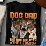 Dog Dad The Man The Myth The Legend - Personalized PhotoOne Size Shirt