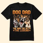 Dog Dad The Man The Myth The Legend - Personalized PhotoOne Size Shirt - Image 2