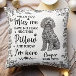 Dog Memorial Toile De Jouy Sympathy Gift - Personalized Pillow (Insert Included)