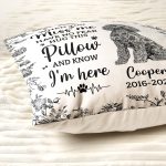 Dog Memorial Toile De Jouy Sympathy Gift - Personalized Pillow (Insert Included) - Image 4