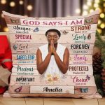 God Says I Am Unique - Photo Version - Personalized Photo Pillow (Insert Included) - Image 4