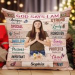 God Says I Am Unique - Photo Version - Personalized Photo Pillow (Insert Included) - Image 5