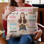 God Says I Am Unique - Photo Version - Personalized Photo Pillow (Insert Included) - Image 9