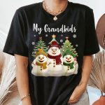 Grandma Snowman With Grandkids Lovely - PersonalizedOne Size Shirt - Image 2