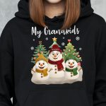 Grandma Snowman With Grandkids Lovely - PersonalizedOne Size Shirt - Image 6