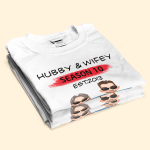 Hubby & Wifey - Personalized Matching Couple Shirts - Ver 2 - Image 3