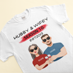 Hubby & Wifey - Personalized Matching Couple Shirts - Ver 2 - Image 4