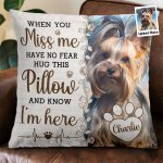 Hug This Pillow And Know I'm Here - Personalized Photo Memory Pillow (Insert Included) - Image 2