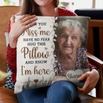 Hug This Pillow And Know I'm Here - Personalized Photo Memory Pillow (Insert Included) - Image 7