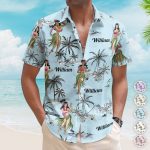 Hula Dance Vintage Style Beach Pattern Aloha Shirts - Custom Hawaiian Shirts