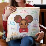 I Am Kind I Am Smart I Am Confident Son Grandson - Personalized Pillow (Insert Included) - Image 4