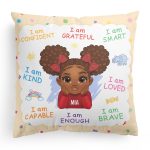 I Am Kind I Am Smart I Am Confident Son Grandson - Personalized Pillow (Insert Included) - Image 5