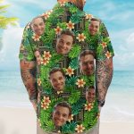 Kapa Hawaiian Pattern Tropical Aloha Shirts With Face - Custom Photo Hawaiian Shirts - Image 5