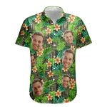 Kapa Hawaiian Pattern Tropical Aloha Shirts With Face - Custom Photo Hawaiian Shirts - Image 6