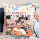 Kid's Reading Pillow - Personalized Pocket Photo Pillow (Insert Included) - Image 4