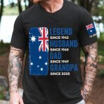 Legend, Husband, Dad And Grandpa - Australia Flag Version - PersonalizedOne Size Shirt - Image 3