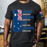 Legend, Husband, Dad And Grandpa - Australia Flag Version - PersonalizedOne Size Shirt - Image 4