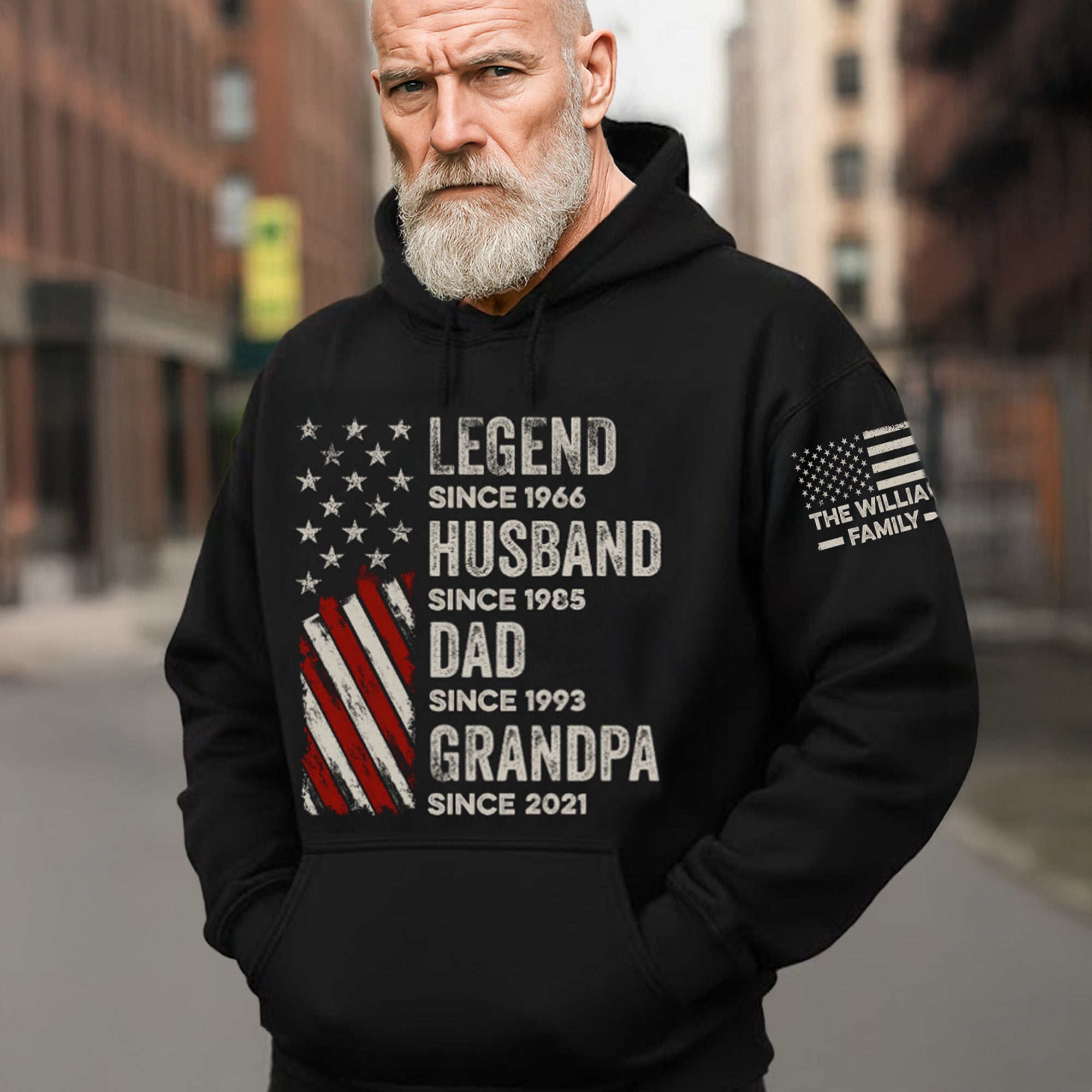 Legend_-Husband_-Dad-And-Grandpa-Custom-Family-Name-Personalized-Hoodie_1.jpg Legend, Husband, Dad And Grandpa Custom Family Name - Personalized Hoodie - Image 1
