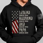 Legend, Husband, Dad And Grandpa Custom Family Name - Personalized Hoodie - Image 3