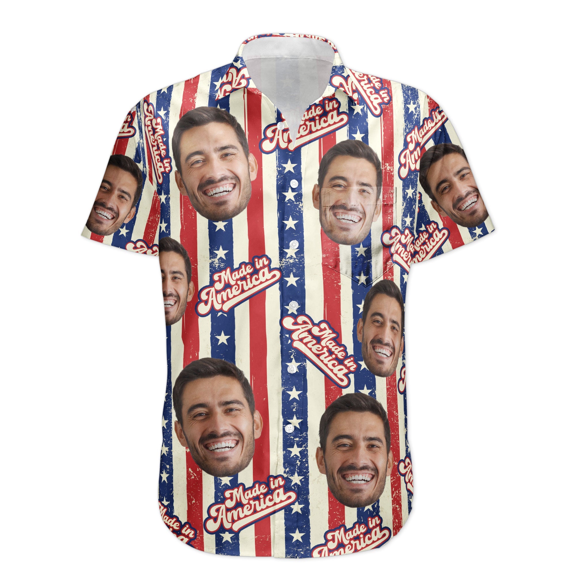 Made-In-America-Personalized-Hawaiian-Shirt_1.jpg Made In America - Personalized Photo Hawaiian Shirt - Image 1