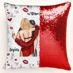 My Favorite Thing To Do Is You - Custom Sequin Pillow - Image 5