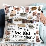 My Swear Affirmations Pillow - Self Gift, Gifts For Daughter, Friends - Personalized Pocket Pillow (Insert Included) - Image 2