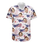 Family Cute Face - Personalized Photo Hawaiian Shirt - Independence Day Shirt - Image 3
