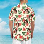 I Love My Wife - Personalized Photo Hawaiian Shirt - Image 2