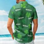 St.Patrick's Day Irish Shamrock Vintage Aloha Shirt - Custom Hawaiian Shirts - Image 3