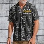 This Grandpa Belongs To Doodle - Personalized Hawaiian Shirt