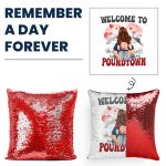 Welcome To Poundtown - Gift For Boyfriends, Girlfriends, Couple - Custom Sequin Pillow - Image 4