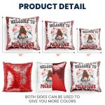 Welcome To Poundtown - Gift For Boyfriends, Girlfriends, Couple - Custom Sequin Pillow - Image 8