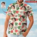 I Love My Wife - Personalized Photo Hawaiian Shirt - Image 3